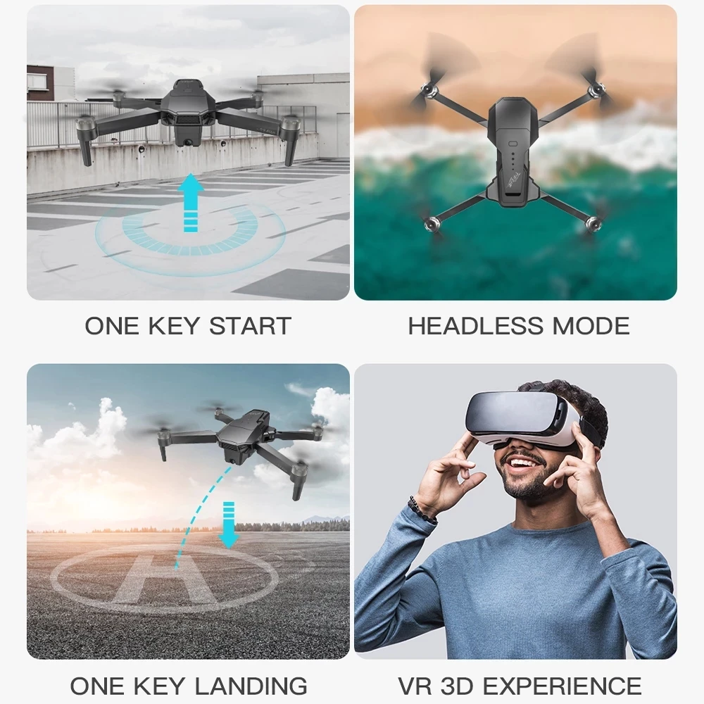 GPS Дрон 4K HD Двойная камера 5Gwifi FPV складной самолет бесщеточный двигатель 25 мин 1 5