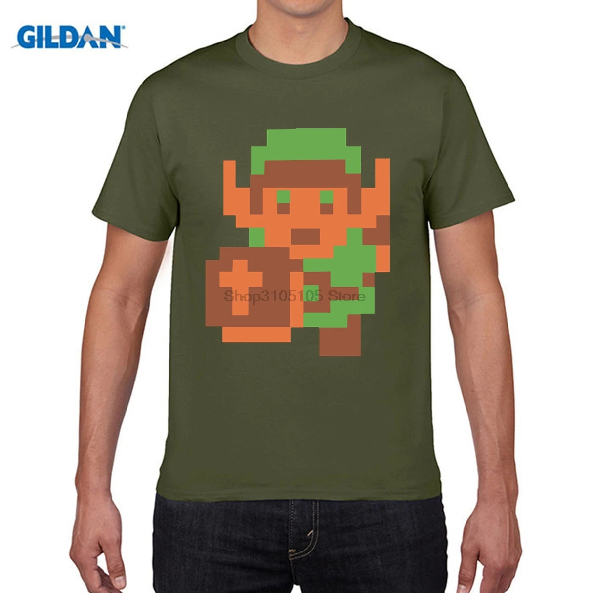 Забавная Мужская футболка Zelda Link The Ledgend of Пиксельная skyard Sword Triforce| |