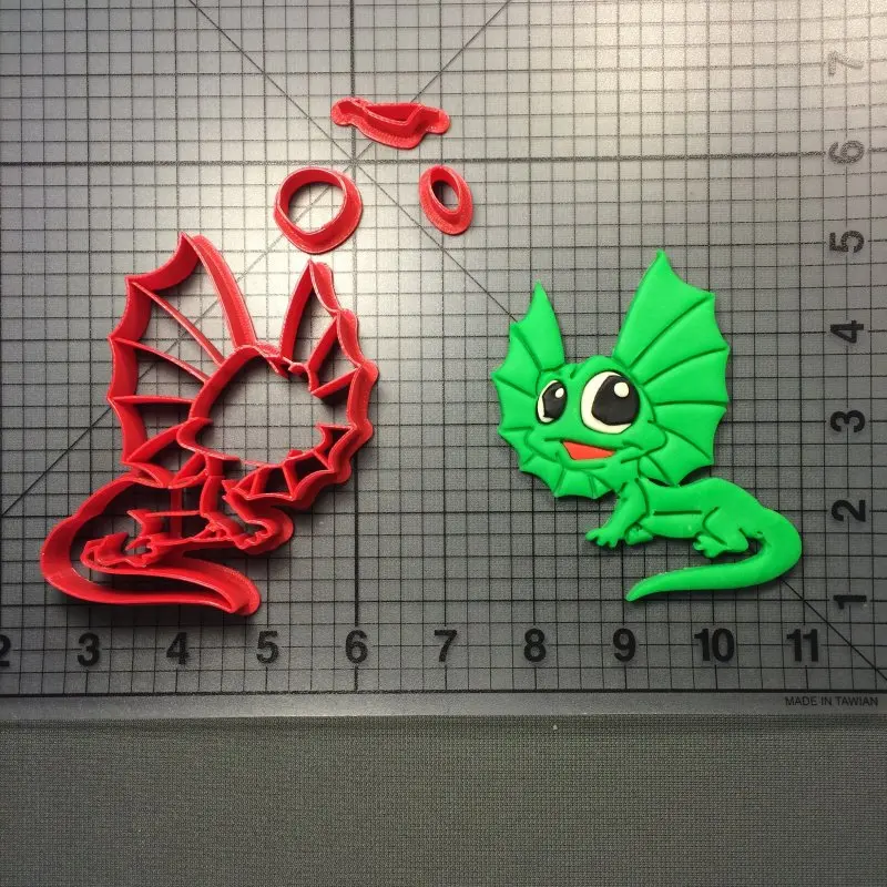 Дикие животные носороги головка броши в виде ящерицы fondant (сахарная) резак