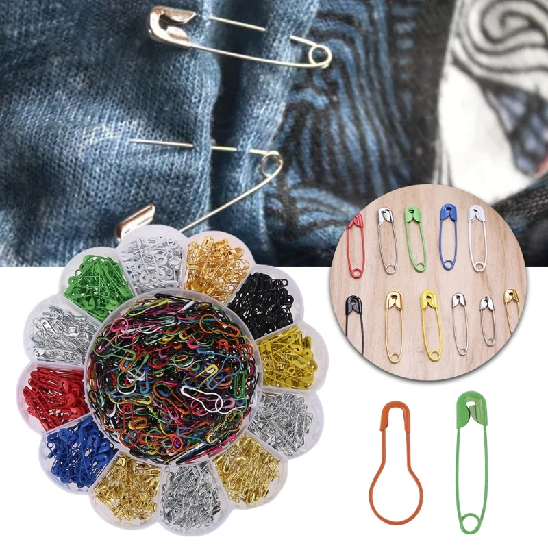 

1020pcs Metal Safety Pins Bulb Gourd Pins for Knitting Stitch Markers Quilting