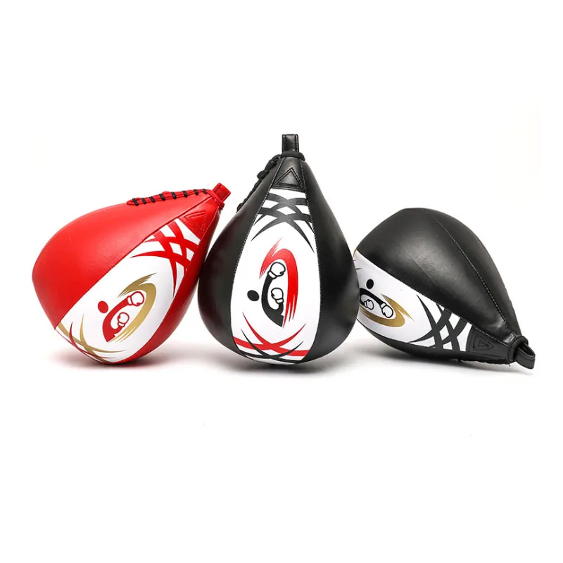 

Speed Ball Boxing Genuine Leather MMA Muay Thai Training Punching Dodge Striking Bag Kit Hanging Swivel Workout