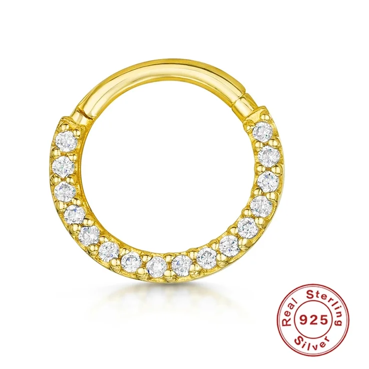 

2021 Hoop Earring S925 Silver Earrings For Women Trend Piercing Earring For Girl Fine Jewelry Zircon Ear Bone Pendientes Aretes