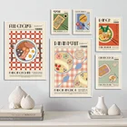 Кофе банан разделение суши рамен настенная Картина на холсте скандинавские постеры и принты настенные картины для кухни столовой Декор