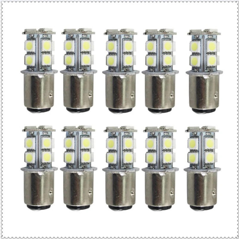 6 шт 12 в грузовик светодиодный 1156 BA15S P21W 13 SMD 5050 светодиодный 1157 BAY15D хвост лампы тормоза светильник лампы сигнала поворота светильник s Белый