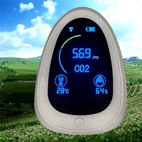 intelligent co2 meter multifunctional temperature humidity detector smoke alarm display air analyzer co2 gas detector air tester