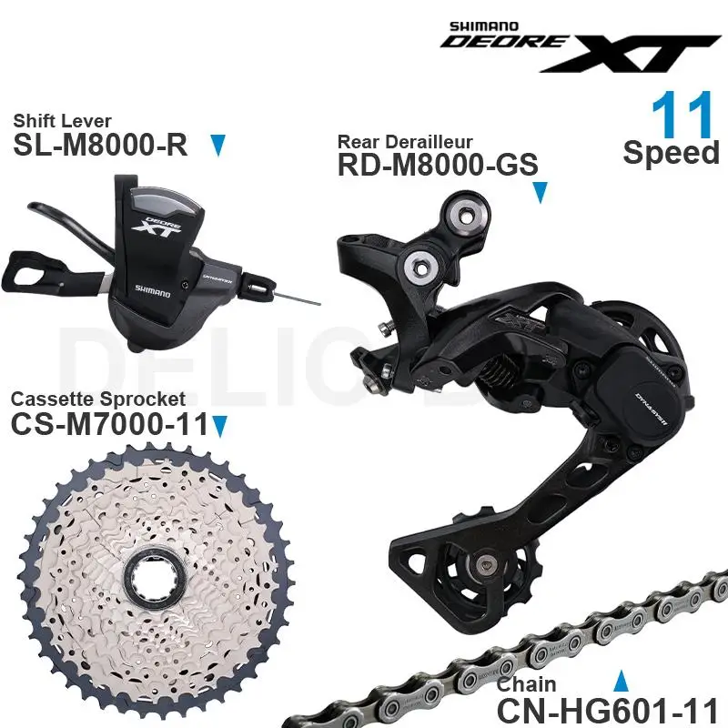 Переключатель передач SHIMANO DEORE XT M8000 11 в скоростей RD SL CN задний переключатель SGS