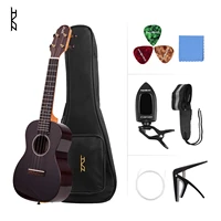 hanknn mg550 professional 23 inch tenor ukulele ukelele with gig bag uke strap strings cleaning cloth capo tuner celluloid picks