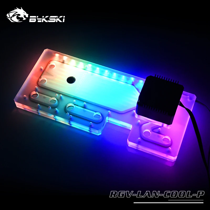 Чехол для водной платы Bykski чехол с водяным охлаждением 12 В RGB / 5 освещение шасси Lian
