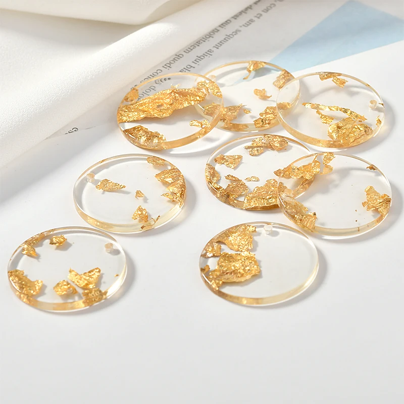 Прозрачные Платиновые полые листья циркулярные Акри лист diy ювелирные изделия