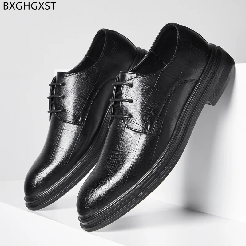 

Brown Men Dress Shoes Designer Party Shoes for Men 2022 Black Oxford Leather Shoes Men Formal Zapatos De Hombre Chaussure Homme