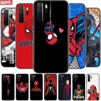 spider man comic black soft cover the pooh for huawei nova 8 7 6 se 5t 7i 5i 5z 5 4 4e 3 3i 3e 2i pro phone case cases