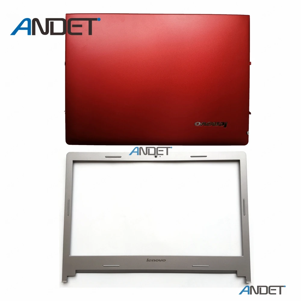 Red Silver Для lenovo IdeaPad S400 S405 S410 S415 S435 S400u S40-70 M40-35 ЖК задняя крышка+ передняя рамка чехол без прикосновения - Цвет: Red Silver