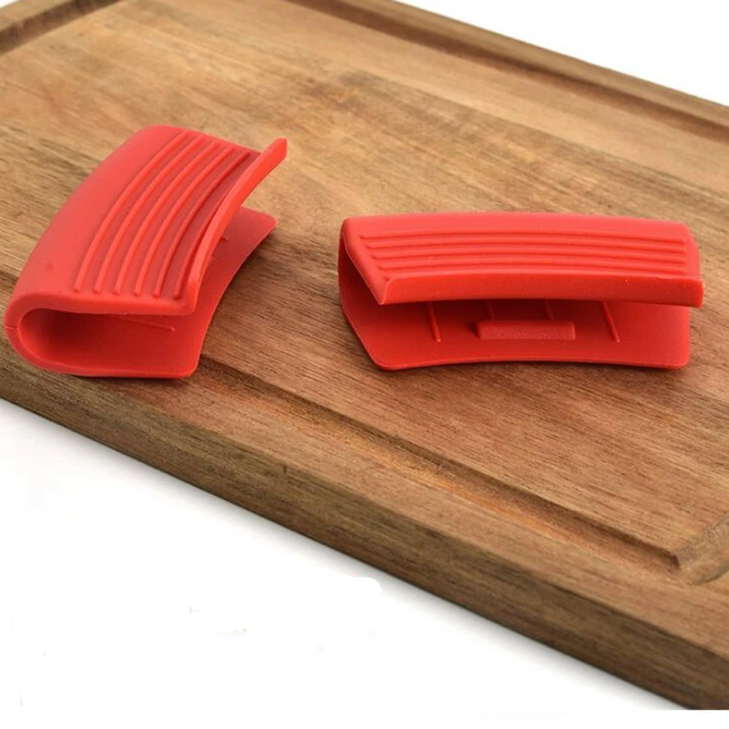 2 шт. многоцветные силиконовые изолированные перчатки для духовки