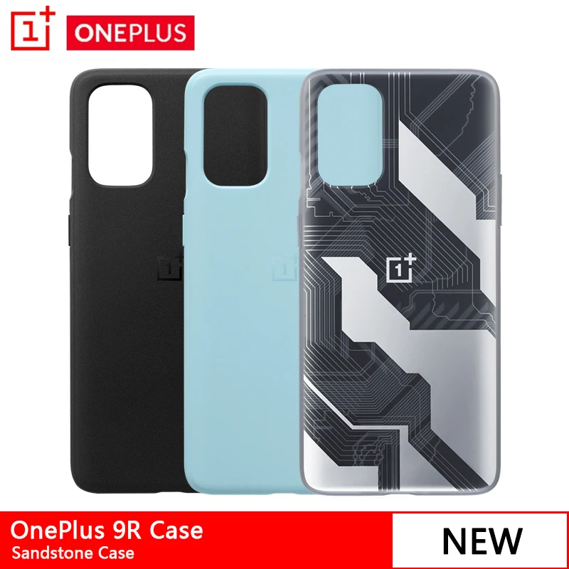 

Новейший оригинальный чехол OnePlus для OnePlus 9R, защитный чехол-бампер из песчаника для Oneplus 9R Karbon, чехол-бампер