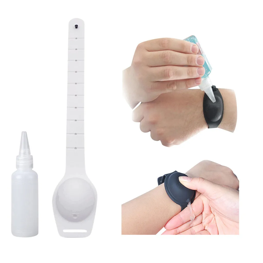 

Wristband Hand Dispenser For kids Silicone Alcohol Dispensing Bracelet Wrist Strap Adult Portable Wristband Hand Pumps Dispenser
