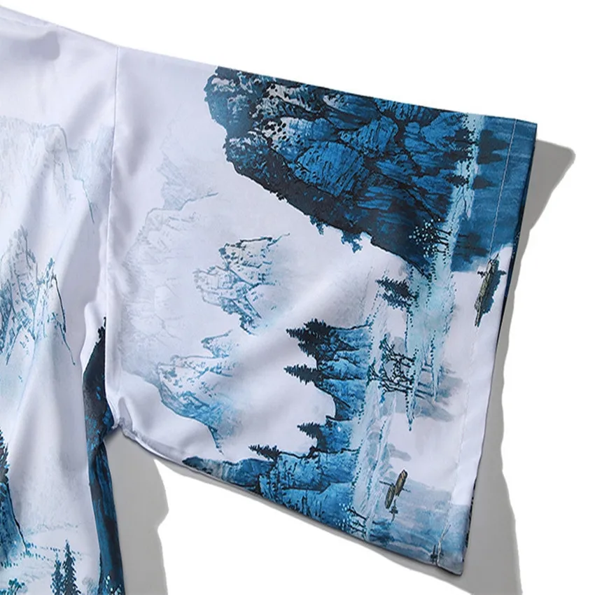 

Japanese Traditional Kimono Yukata Men Women Casual Coat Fashion Blouse Male 2020 Cardigan Haori Vintage Print Streetwear