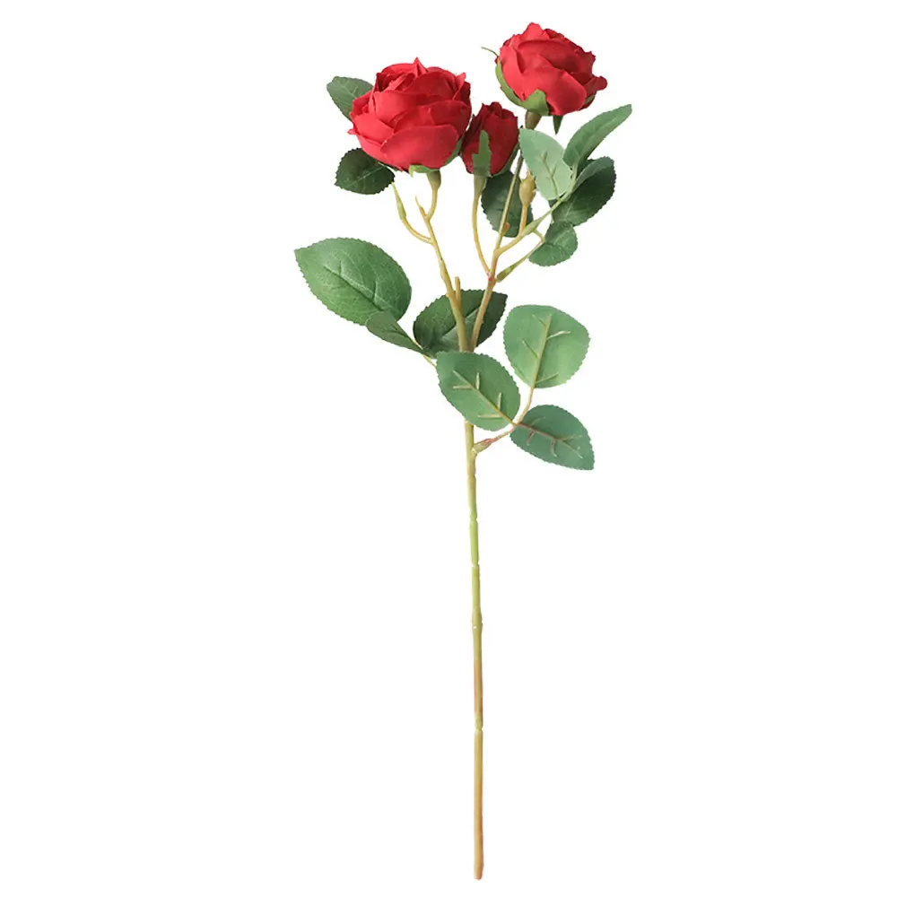 Искусственные бутоны розы 5 шт. ветки для украшения дома вечерние сада ваза