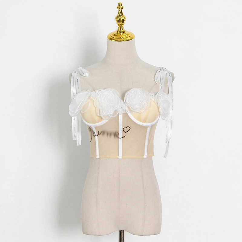 TWOTWINSTYLE сексуальные цветочные аксессуары Лоскутные Жилеты для женщин тонкие