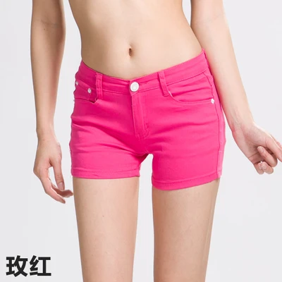 

2018 Summer Denim Shorts cotton Slim Fit ladyies elastic waist sexy female Short Jeans for Women