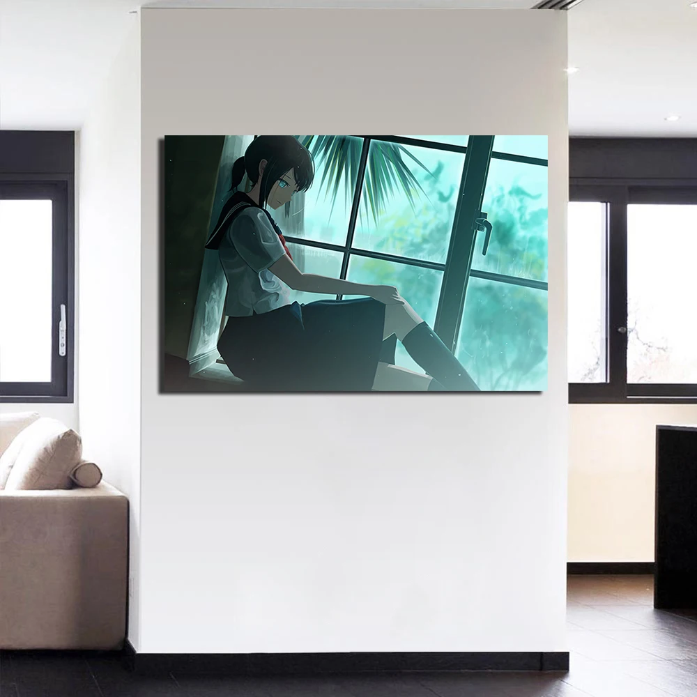 Аниме Школа плакат цельнокроеное платье Картина на холсте украшение стены в