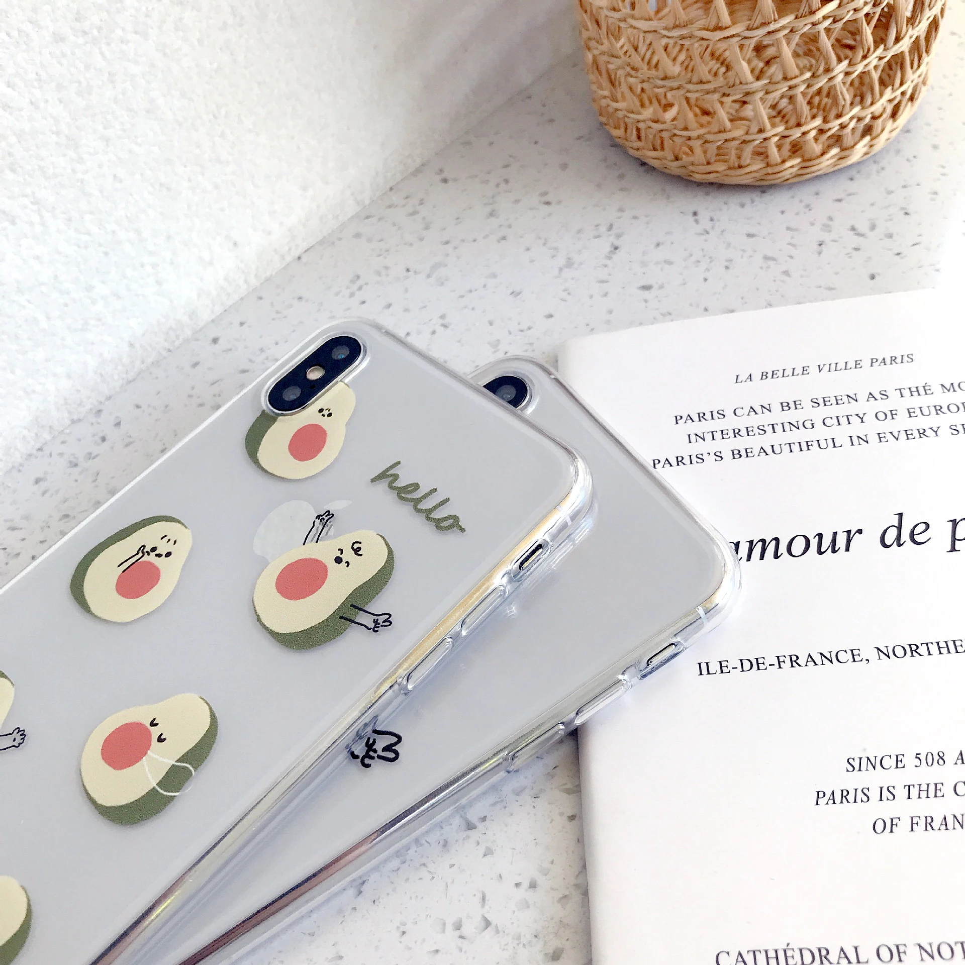 Transparent Cute Cartoon Fitted Case For iphone7 6 6s 8 Plus Fundas Apple iPhone Xr X XS Max 7 Phone Back Cover |