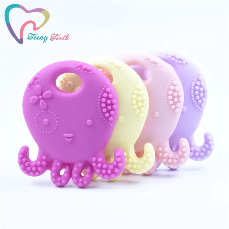 20 шт. Силиконовые Прорезыватели в форме осьминога мягкая текстура Детские