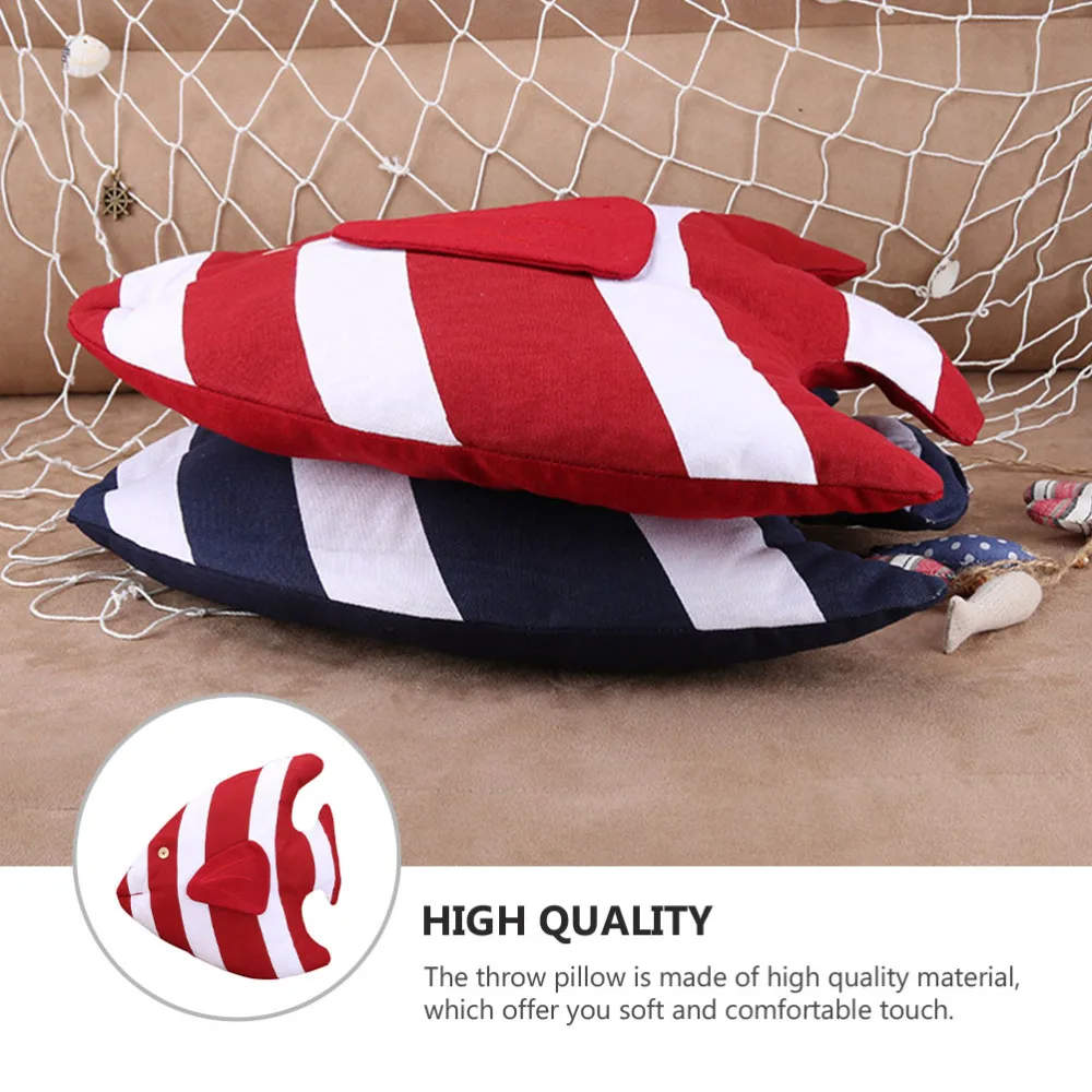 

1Pc Tropical Fish Shaped Pillow Cushion Sofe Cotton Home Cushion Kids Gift