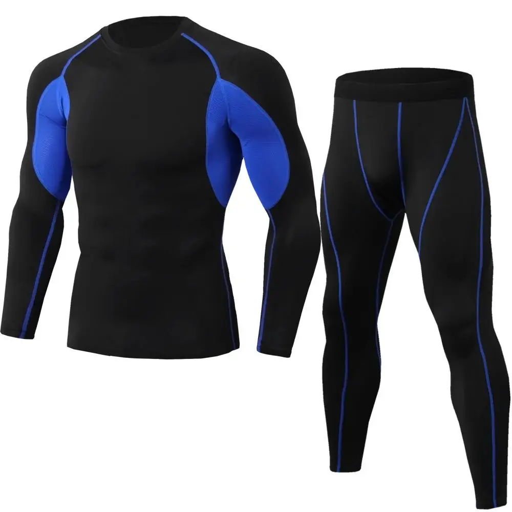 

2020 New Winter Thermal Underwear Sets Men Quick Dry Anti-microbial Stretch Men's Thermo Underwear Male Warm Long Johns Fitness