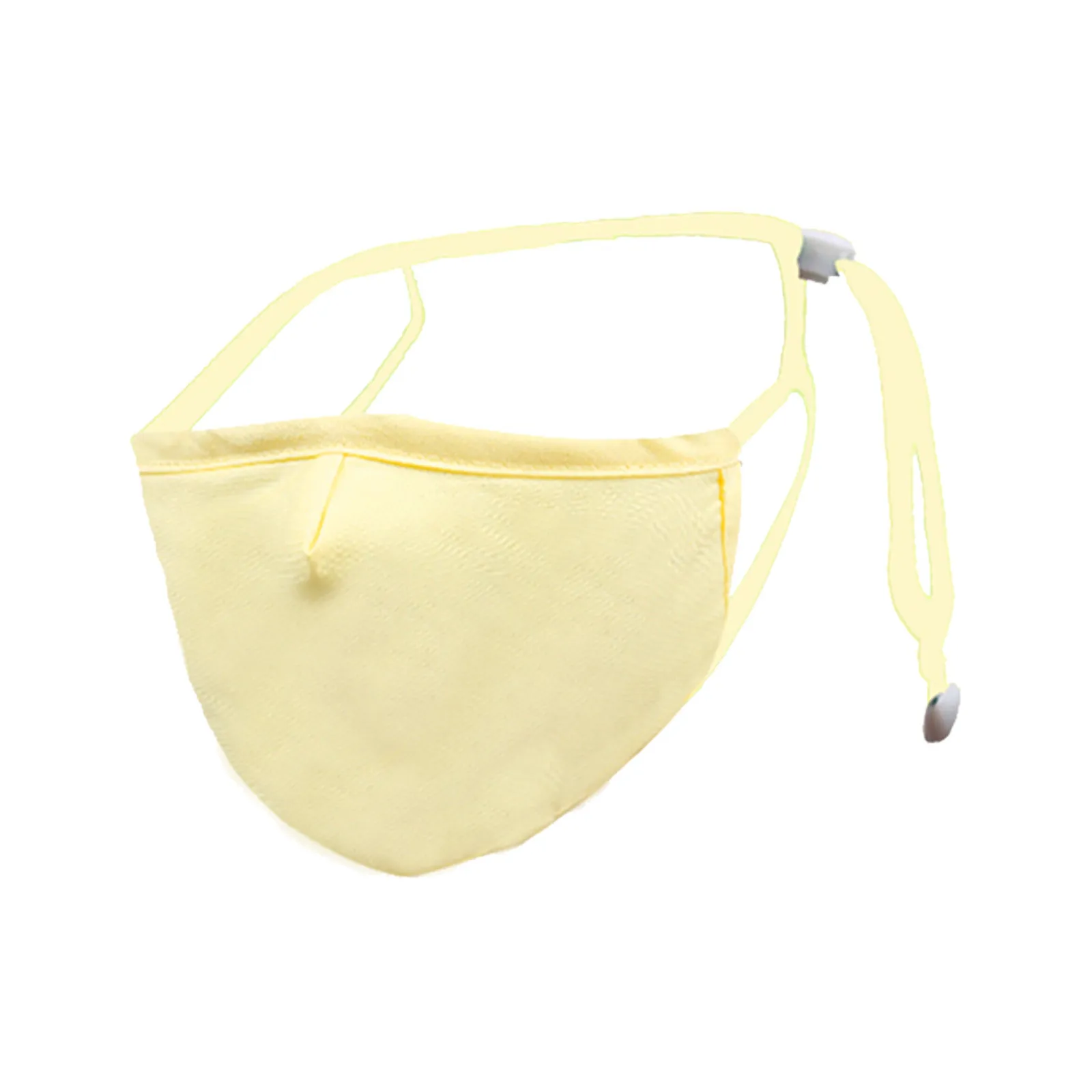 

Children's solid color breathable multi-functional use of long rope adjustable adjustable neck covering elastic earmuff mask