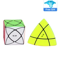 qiyi super ivy speed cube mofangge corner mastermorphix cube triangle pyramid magic cube gear shape educational toys puzzle
