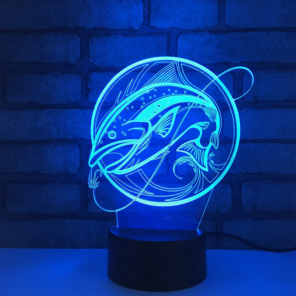 

Finger LED RGB Night Light 7 Color Change Desk Light Action Figures 1849 Boys Girls Christmas Toys