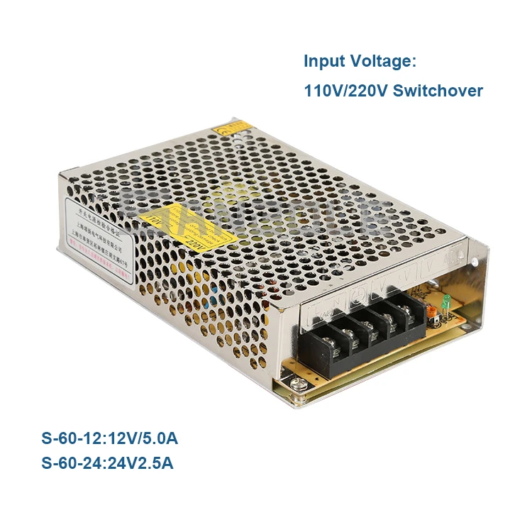 S 60 12 Группа импульсный режим питания монитор безопасности Защита Светодиодная