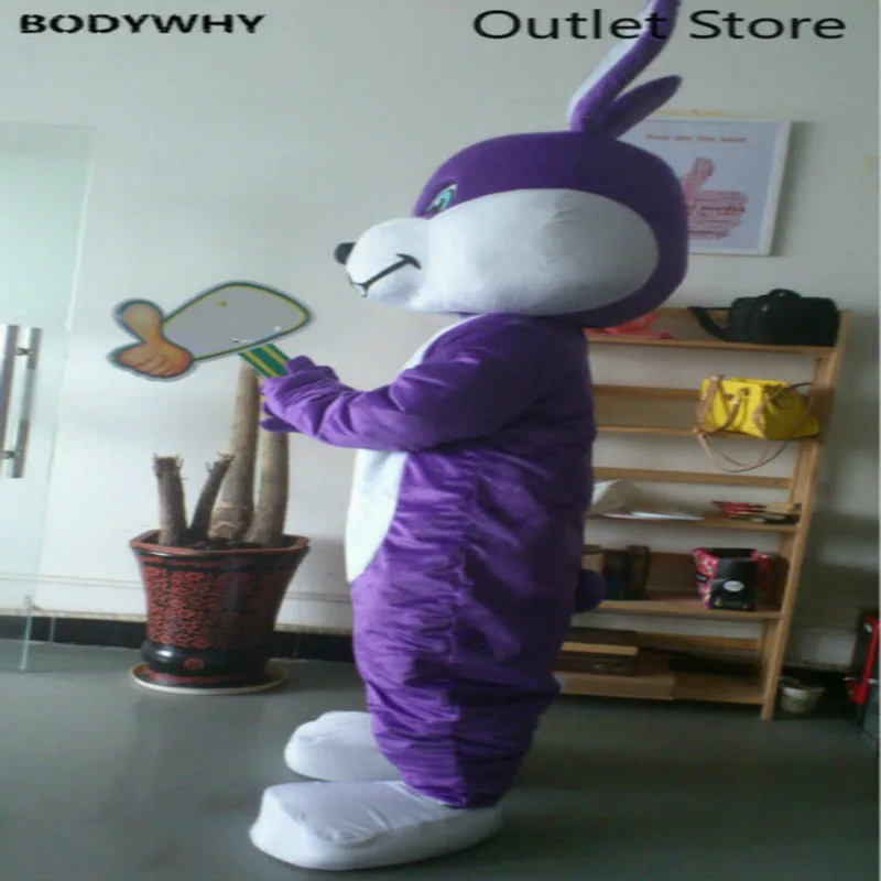 Костюм талисмана с кроликом на Хэллоуин Нарядное платье для костюмированной
