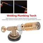 Сварочная горелка, паяльная горелка из латуни с регулируемой температурой, для кемпинга, барбекю, нагревательная зажигалка