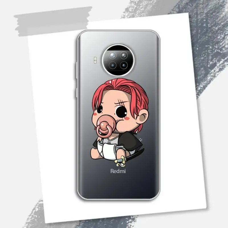 

anime cute funny one piece Phone Case Transparent for xiaomi redmi note 8 9 9s 11 10t lite pro
