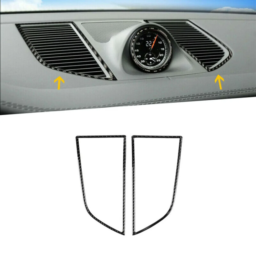 Украшение интерьера приборной панели крышка планки 2 шт Черный автомобиля