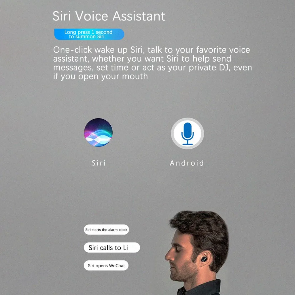 50 # Bluetooth наушники Mini TWS 5 0 беспроводные наушники-вкладыши Наушники с зарядным