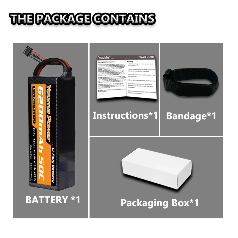Батарея Lipo 2S 7 4 V 3S 11 1 4S 14 8 6200mAh 6S 6500 22 2 mAh 3300mAh 4000mAh 4500mAh 50C 60C T DEAN для автомобилей