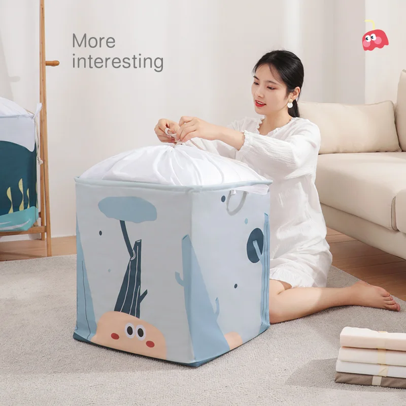 Сумка для хранения стеганых одеял вместительный складной мешок одежды и сбора