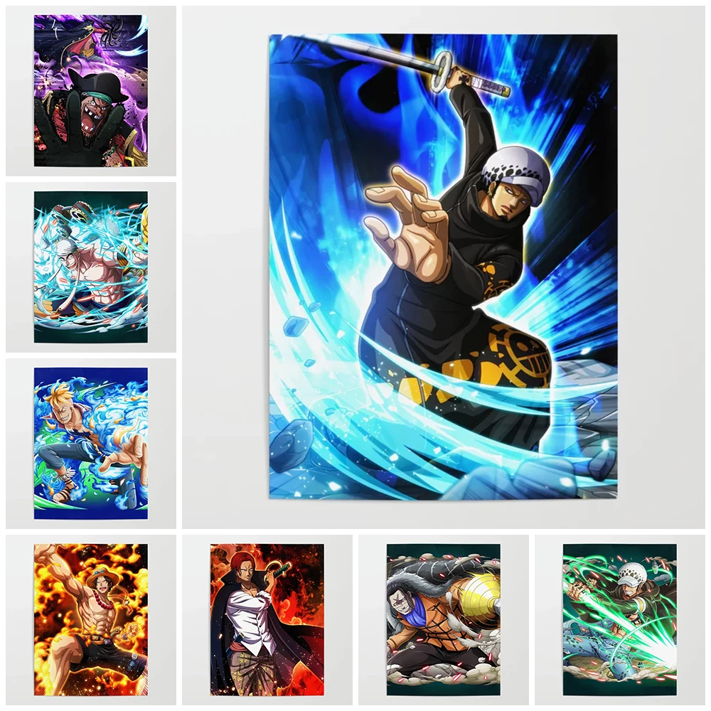 

5D DIY Diamond Embroidered Rhinestone Blackbeard Anime Wall Art Picture Landscape Mosaic Diamond Painting Home Decoration Gift