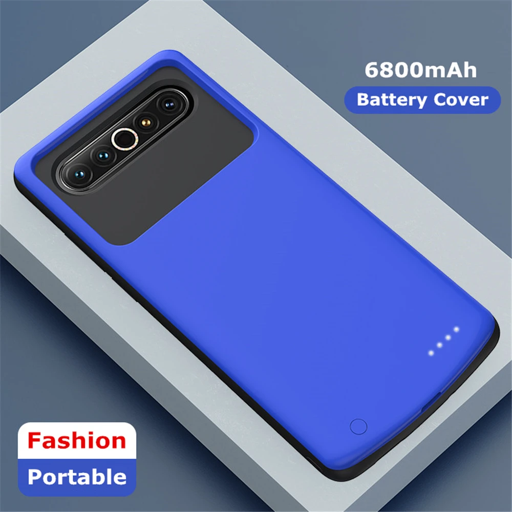 6800 мА/ч Мощность банк чехол для MEIZU 17 Pro Батарея Зарядное устройство s Портативный