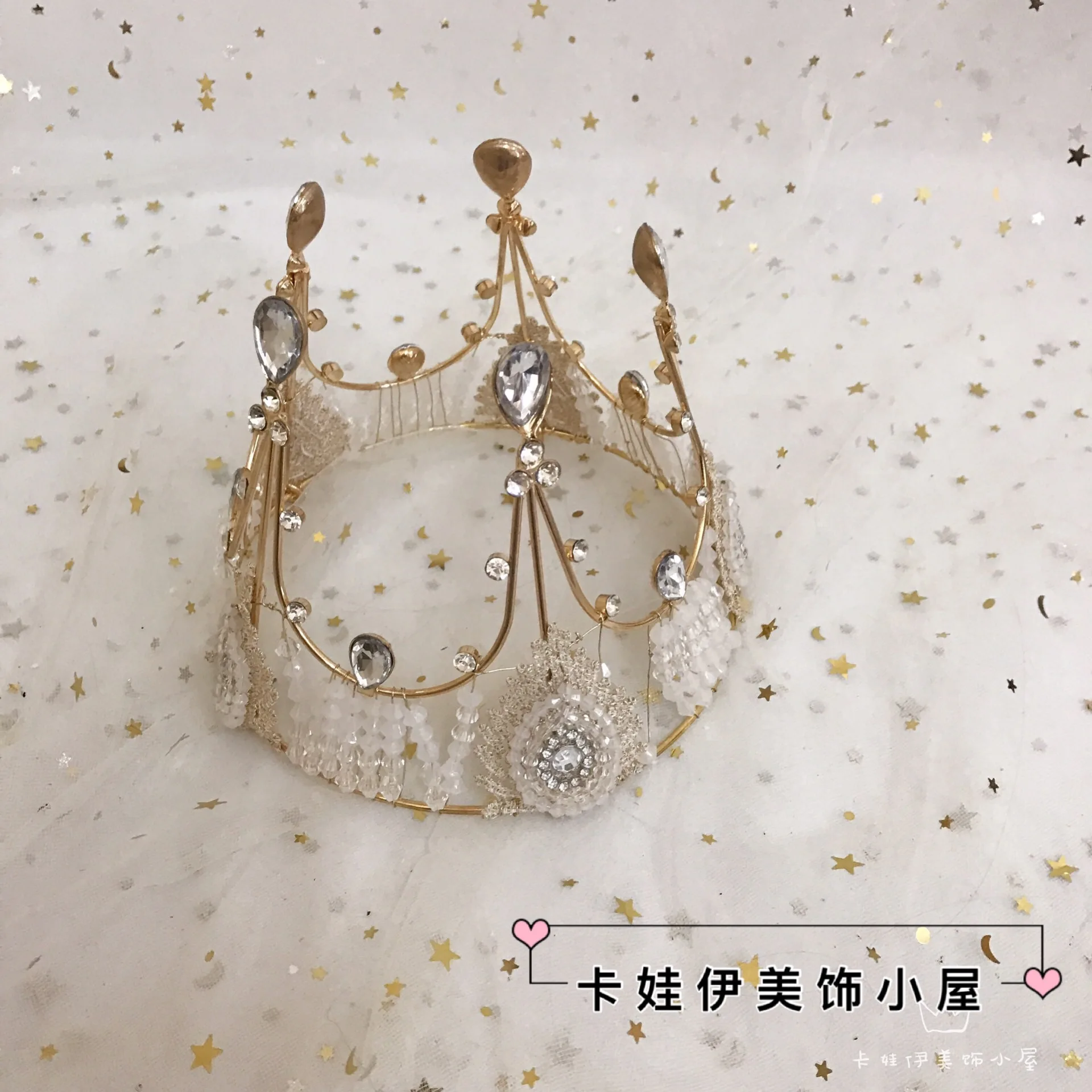 Корона для волос ручной работы в стиле барокко украшение ретро европейский стиль