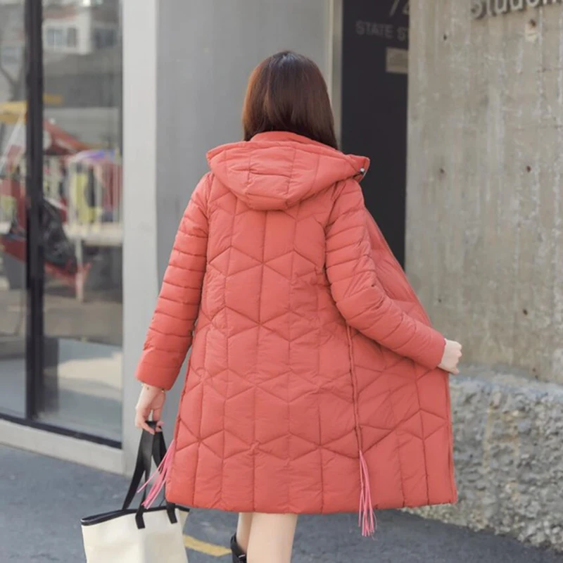 2019 Nueva Parkas mujer abrigo de invierno engrosamiento algodón chaqueta верхняя одежда parkas para largo con capucha | Женская