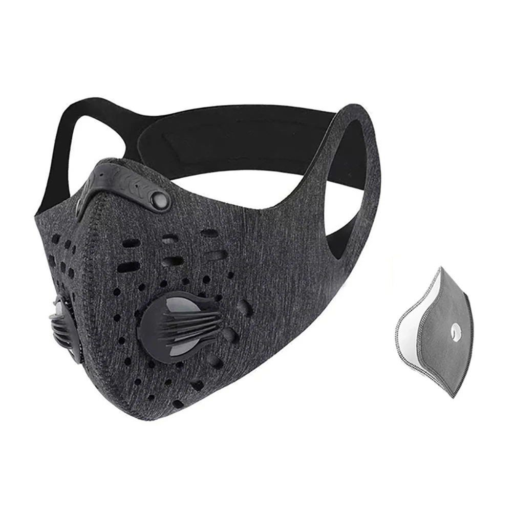 

Reusable Respirator Face Mouth Dust Mask Breathing Valve Fliter PM2.5 Satefy Protective Mask Sports Face Respirator Cycling Mask