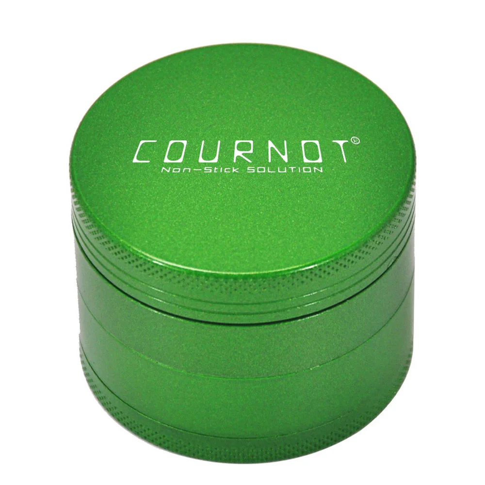 

COURNOT Metal 63MM 4 Layers Chrsher Tobacco Herb Grinder 4 Layers Tobacco Grinder Herb Aluminum Alloy Non-Stick Accessories