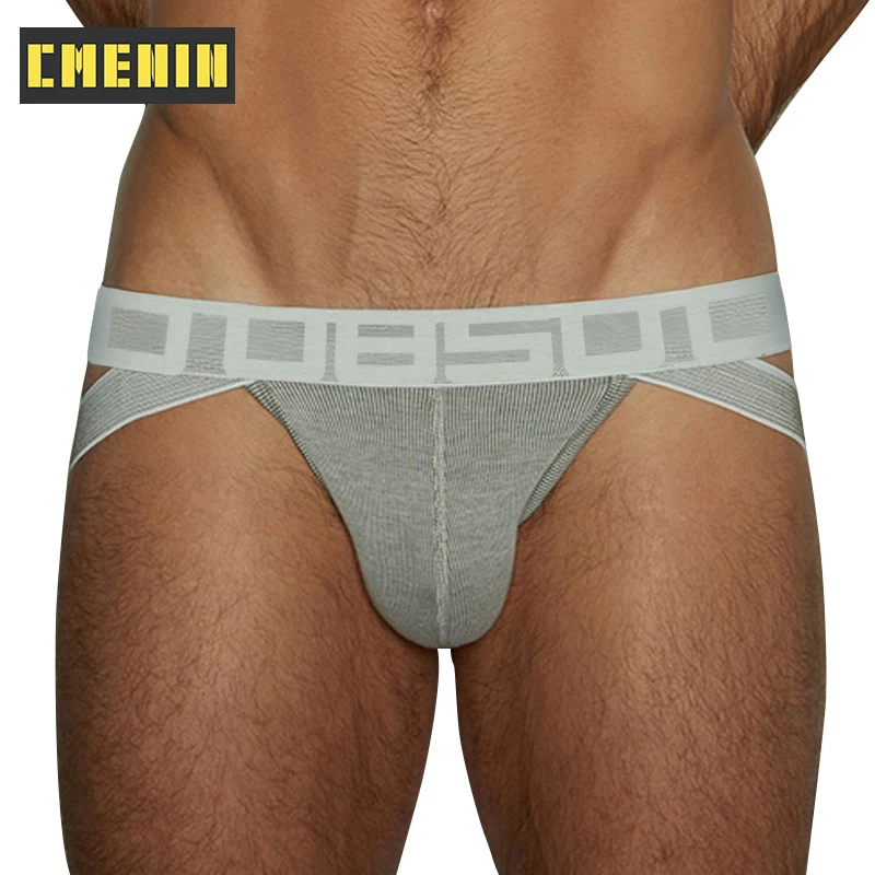 Модные хлопковые трусы для мужчин сексуальное мужское нижнее белье стринги