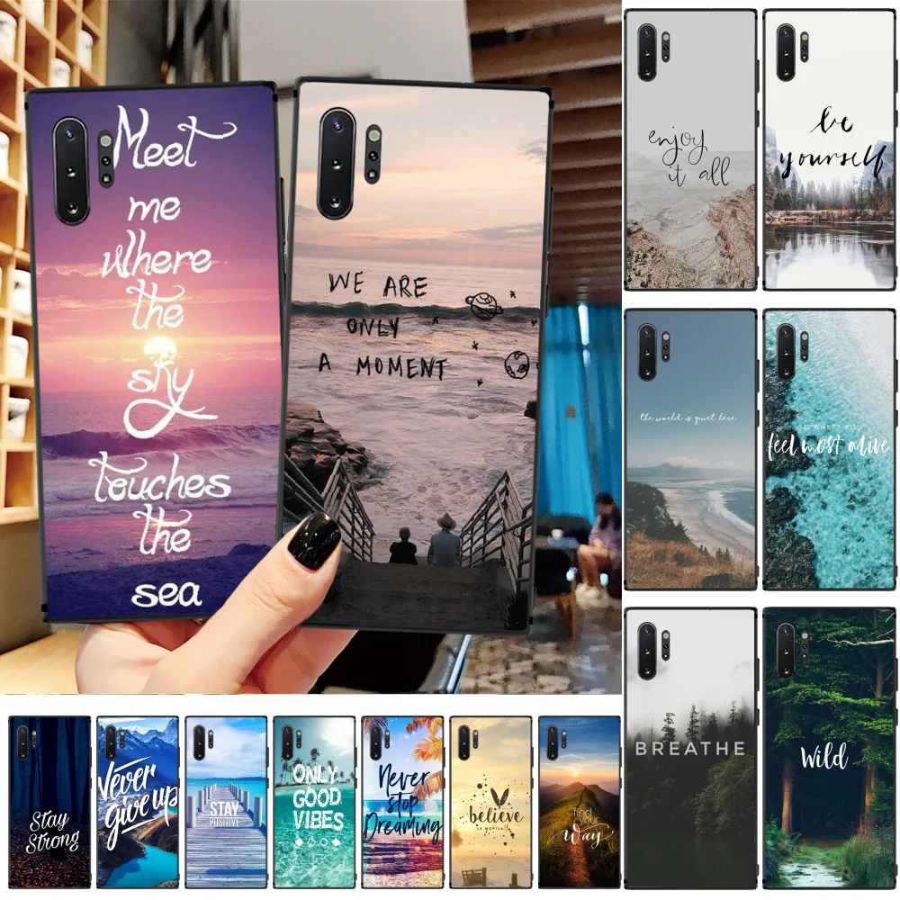 Дорожный Чехол для телефона OFFeier с изображением гор моря пляжа чехол Samsung A50 S10 Plus