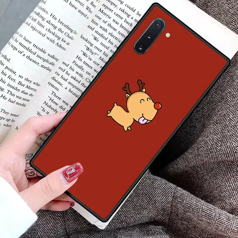 Чехол для телефона с Рождеством черный мягкий кейс чехол samsung обратите внимание