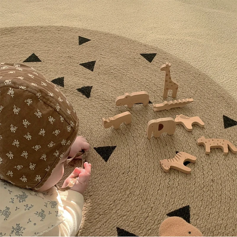 Джутовый тканый напольный ковер домашний декор комнатные коврики для прихожей