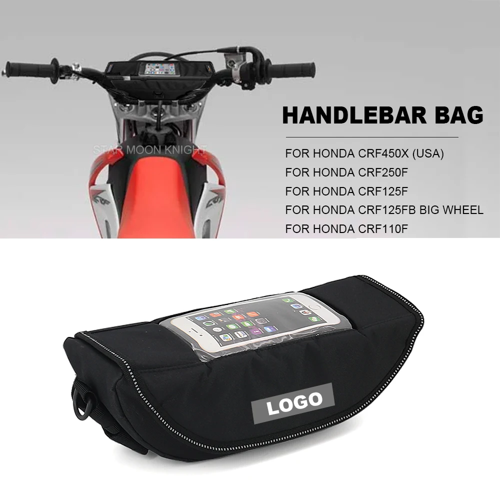 

For Honda CRF110F CRF125F CRF450X CRF250F CRF125FB Motorcycle Accessories Waterproof Bag Storage Handlebar bag Travel Tool bag